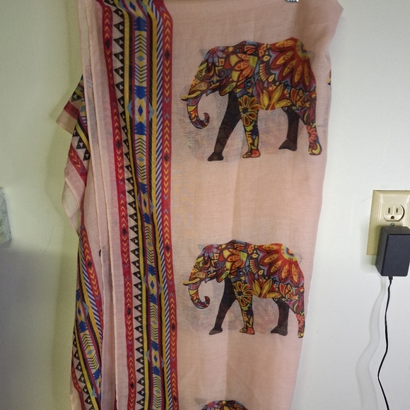Elephant Scarf  by Roffe Accessories  39" X 72" - Picture 3 of 4